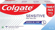 Colgate Sensitive Plus Toothpaste, with Pro Argin Formula for Sensitivity Relief, 140gm
