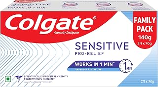 Colgate Sensitive Plus Toothpaste, with Pro Argin Formula for Sensitivity Relief, 140gm