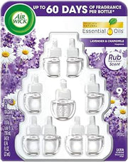 Air Wick Scented Oil Air Freshner, 9 Refills - Lavender and Chamomile