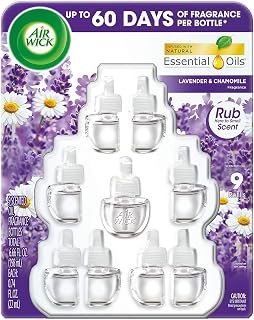 Air Wick Scented Oil Air Freshner, 9 Refills - Lavender and Chamomile