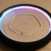 LICAEVEY Table Sand Art, App Control Zen Meditation Dynamic Sand Art Sandscape Desktop, RGB Colorful, Mini Zen Moving Painting Robot for Home Office, 22x6cm