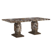 D12 Brown Dining Table by Global Furniture USA – Engineered Wood, Brown, Model AMZ-D12DT-BRWN