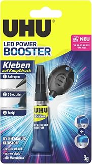 UHU LED Light Booster Glue Adhesive Fills Watches Sealed 3g