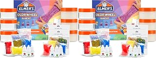 Elmer's Color Wheel Slime Kit, Includes Premade Slime, Clay Color Pigments, Scents, Sheet Labels, 24 Piece Kit - Arts & Crafts, Kids DIY Fun, Summer Activity, 7 inches (Pack of 2)