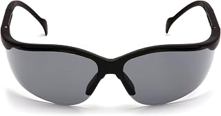 (12 Pair) Pyramex Venture II Glasses Black Frame/Gray Anti-Fog Lens (SB1820ST)