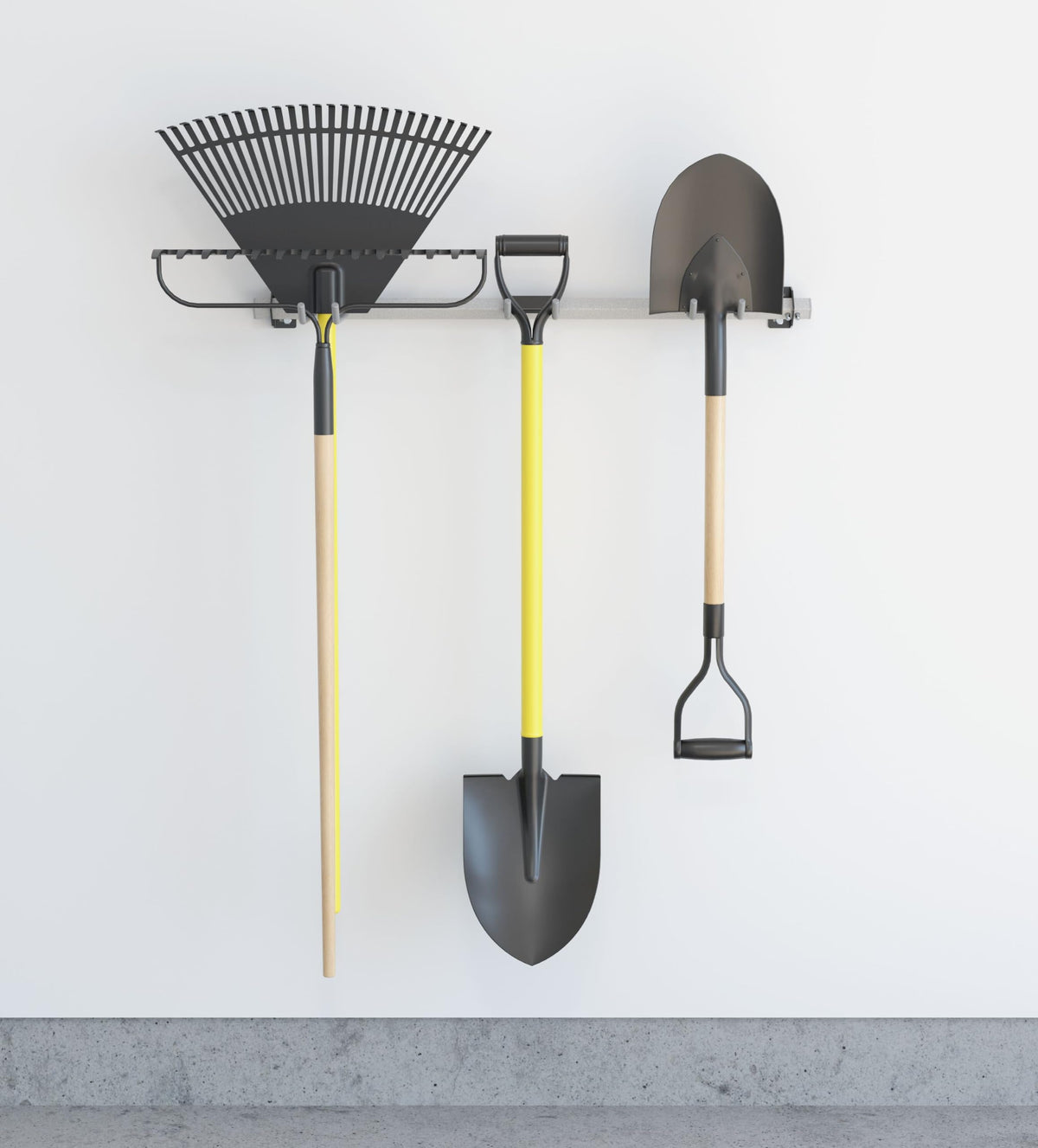 Storage Shovel Rack by Monkey Bars – Standard, Alloy Steel, Gray, Model 2004