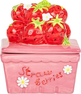 10 Strawberry Street Berry Basket Canister, Strawberries