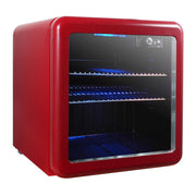 1.7 Cuft Beverage Cooler Retro by Magic Chef – Medium, 1.7 cubic_feet, Red, Model MCB17CHR