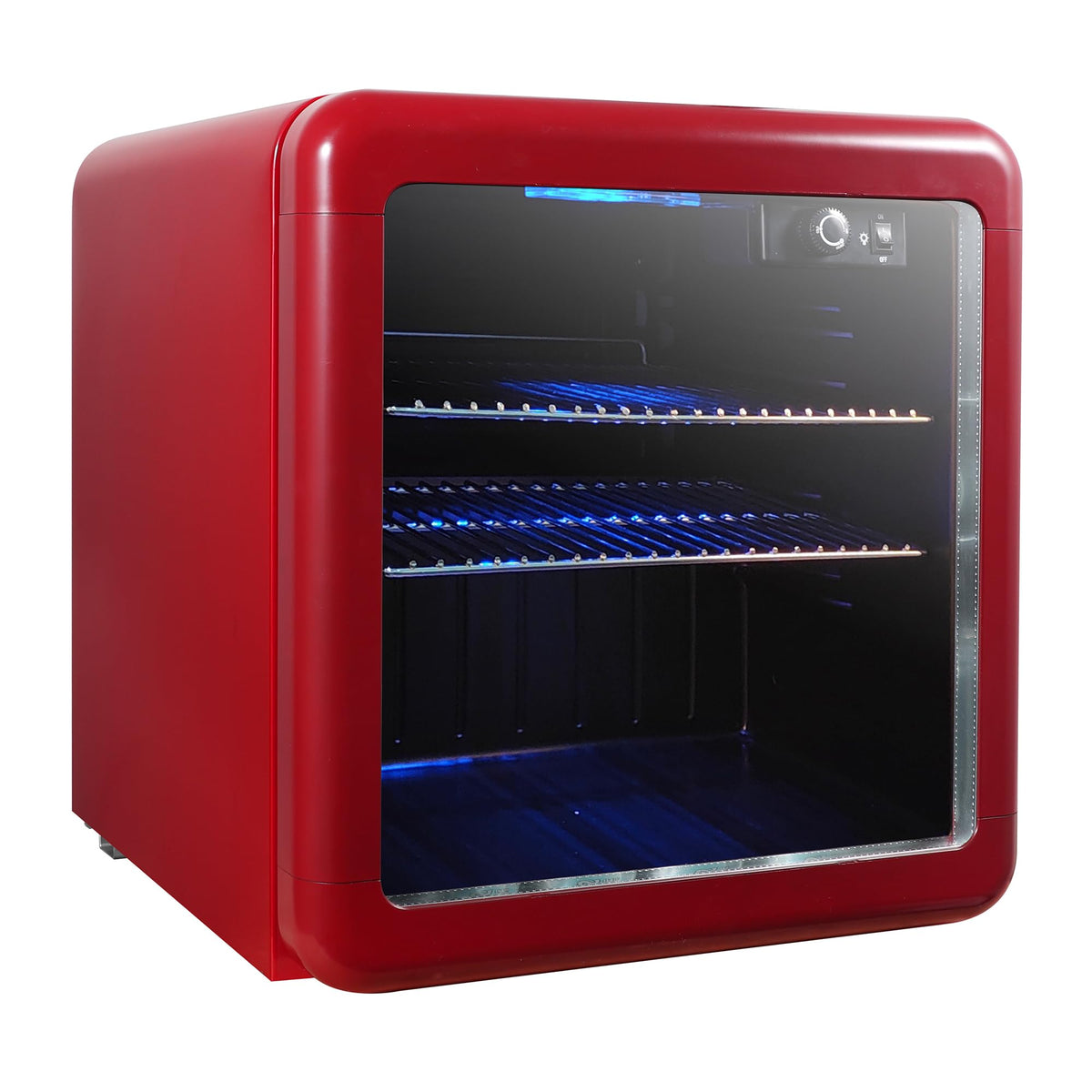 1.7 Cuft Beverage Cooler Retro by Magic Chef – Medium, 1.7 cubic_feet, Red, Model MCB17CHR