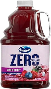 Ocean Spray ZERO Sugar Mixed Berry Juice Drink, Cranberry Juice Drink Sweetened with Stevia, 101.4 Fl Oz Bottle (Pack of 6)