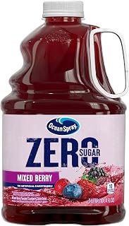 Ocean Spray ZERO Sugar Mixed Berry Juice Drink, Cranberry Juice Drink Sweetened with Stevia, 101.4 Fl Oz Bottle (Pack of 6)