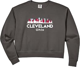 Women's Cleveland Comfort Colors Crop Sweatshirt