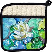 Betsy Drake PT841 White Lily Pot Holder