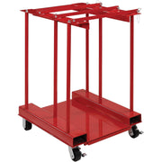 Mobile Forkliftable Cylinder Storage Caddy with by Global Industrial – Alloy Steel, Red, Model 270218C