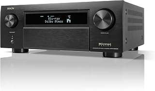 Denon AVR-X6800H 11.4 Channel AV Receiver (140W x 11), Wireless Streaming | Built-in HEOS, WiFi, & Bluetooth, Supports Dolby Vision, HLG, HDR10+, Dynamic HDR, & Dolby Atmos Height Virtualization