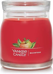 Yankee Candle Macintosh Scented Signature 13oz Medium Jar 2-Wick Candle Over 35 Hours of Burn Time
