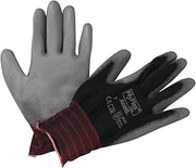 Ansell 11-600-7-BK HyFlex Lite Gloves, Size 7, Black/Gray (Pack of 12)