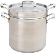 Browne (5724080) 20 qt Stainless Steel Double Boiler by Browne Foodservice – 20 Quarts, Stainless Steel, Silver, Model 5724090