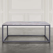 Wynn 48" Modern Luxe Solid Marble Coffee Table by Jofran Inc. – Marble, Grey Marble, Model 2568-1