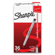 24390235 Permanent Marker Ultra Fine Tip Black Ink 36/Box () by Sharpie – 1 Count (Pack of 36), Plastic, Black, Pack of 36, Model 2082960