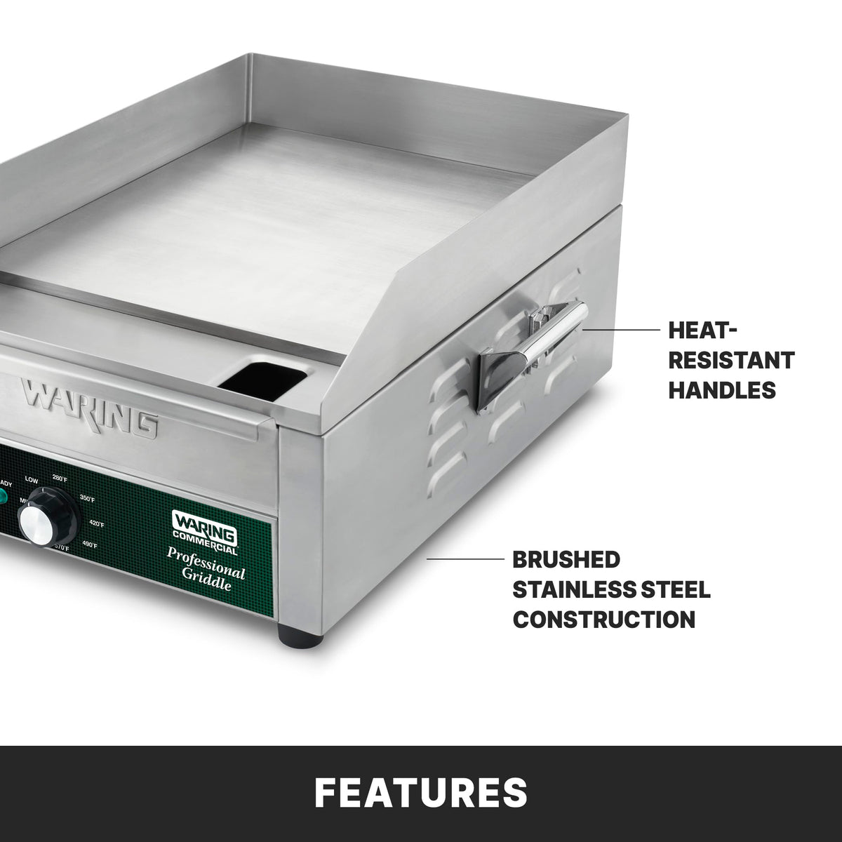 Waring 14 Inch | Model WGR140X / 14 Inch / Silver Commercial Griddles