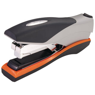 Stapler, 40 Sheet Capacity, Optima 40, Jam Free, Reduced Effort, Soft Grip, Metal, Orange and Gray (87845) by Swingline – Pack of 1, Plastic, Black/Silver, Model S7087845
