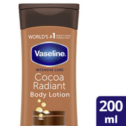 Essential Moisture Cocoa Radiant Lotion 200 ml by Vaseline – 6.76 Fl Oz (Pack of 1), Brown, Model 8737866