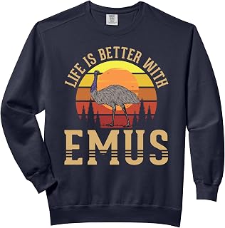 Life Is Better With Emus Comfort Colors Adult Sweatshirt