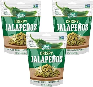 Fresh Gourmet Lightly Salted Crispy Jalapenos (3.5 Ounce (Pack of 3))