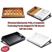 1:2 Gastro Serving and Display Crate by Tablecraft – Half Size | 12.7 by 10.3, Wood, Model CRATE12