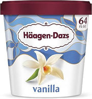 Häagen-Dazs Haagen-Dazs Ice Cream, Vanilla, 64 oz (Frozen)