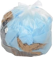 33 Gallon Light Duty Natural Trash Bags, 0.43 Mil, 500 Bags/Case