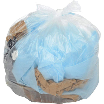 33 Gallon Light Duty Natural Trash Bags by Napco Bag And Film – 500 Count (Pack of 1), High Density Polyethylene, Natural, Model NR334011N