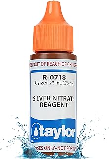Taylor R-0718-A - Silver Nitrate Reagent 0.75oz Refill | Refill for Salt (Sodium Chloride) Pool & Spa Test Kits