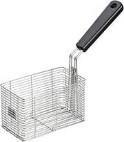 Waring Commercial 2.5-Pound Deep Fryers Steel Wire Frying Basket, Twin | Half-size basket allows dual-basket frying for greater menu flexibility and efficient batch cooking.