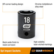 GEARWRENCH 3/8" (Pack of 8) / 13-piece kit / Metric Drive Socket Sets