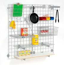 Wire Grid Panel With Wall Mount Hook by Global Industrial – 36"W x 36"D, Alloy Steel, Green, Model WG3636GN
