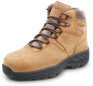 Mens 6 Brown Estes MaxTRAX Composite Toe WP by SR Max – 11, Leather, Brown