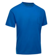 Men's Short-Sleeve Performance Core Pocket Tee by Red Kap – Polyester, Royal Blue, Model SK2SRB SS 4XL