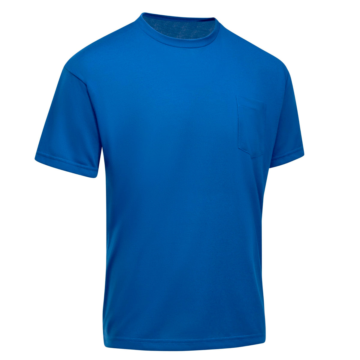 Men's Short-Sleeve Performance Core Pocket Tee by Red Kap – Polyester, Royal Blue, Model SK2SRB SS 4XL