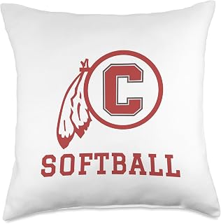 Carlisle High School Blue Aces Softball Throw Pillow