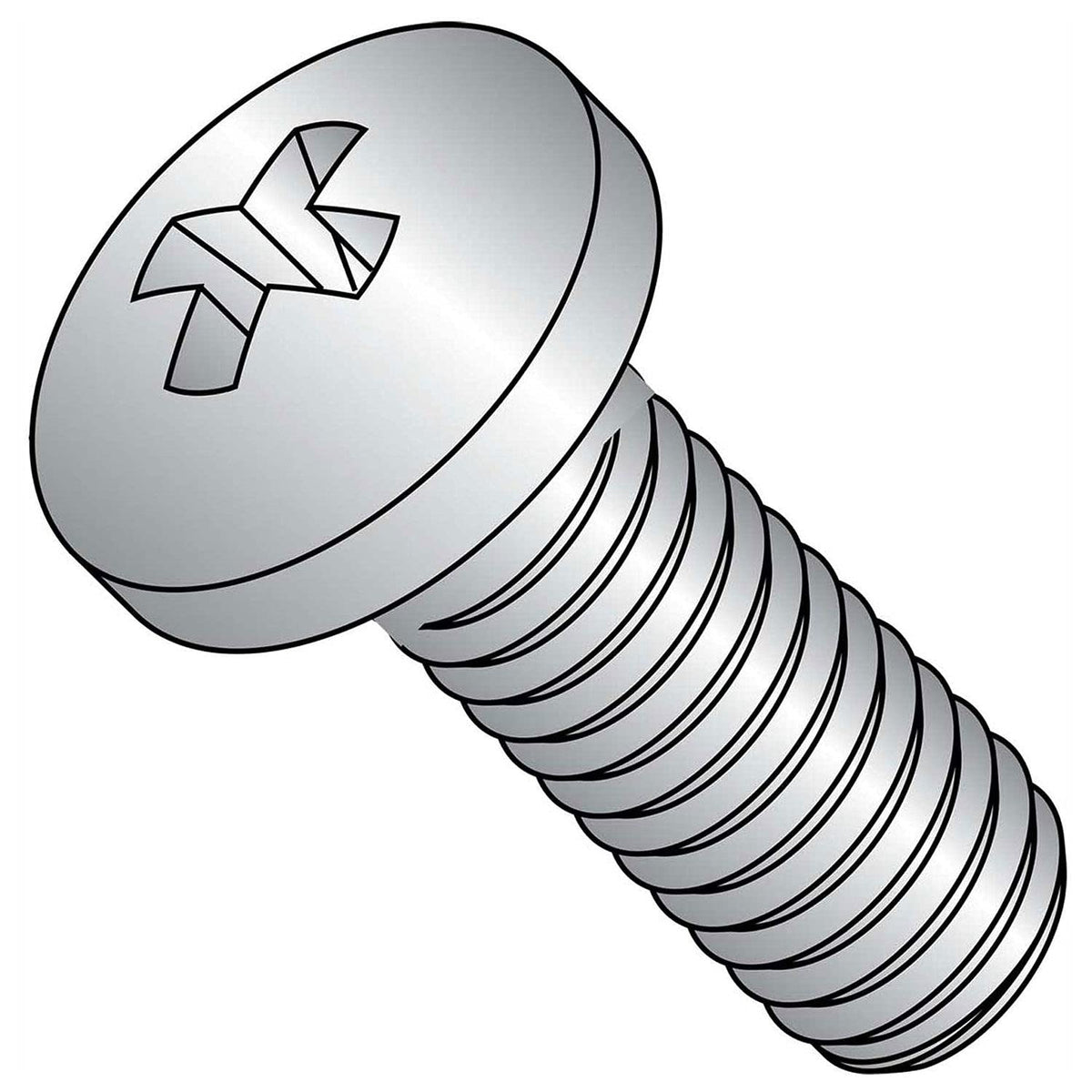 Machine Screw by Brighton-Best – 8-32, Stainless Steel, Silver, Model 773408