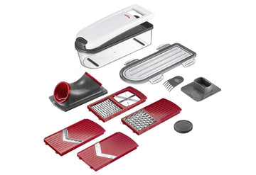 Multi-Slicer Dicer Star by Westmark – 11 piece set, Plastic, Red/Black, Pack of 11, Model 97112260