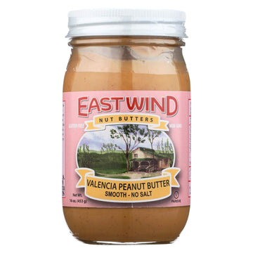 East Wind Nut Bttr Peanut Smth Nat by Eastwind – 16 oz, Pack of 6