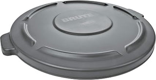 Rubbermaid Commercial Products Rubbermaid Self-Drain Flat Top Lid for 32-Gallon Brute Containers, Gray
