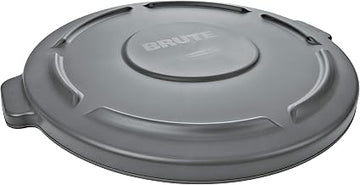 Rubbermaid Commercial Products Rubbermaid Self-Drain Flat Top Lid for 32-Gallon Brute Containers, Gray