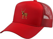 Chital Axis Deer Trucker Hat with Adjustable Mesh Back