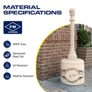 Eagle Beige / 5 Gallon / 1 Smoking Receptacles