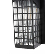 Palmer One Light Outdoor Wall Sconce Black by Lighting Design – Iron, Black