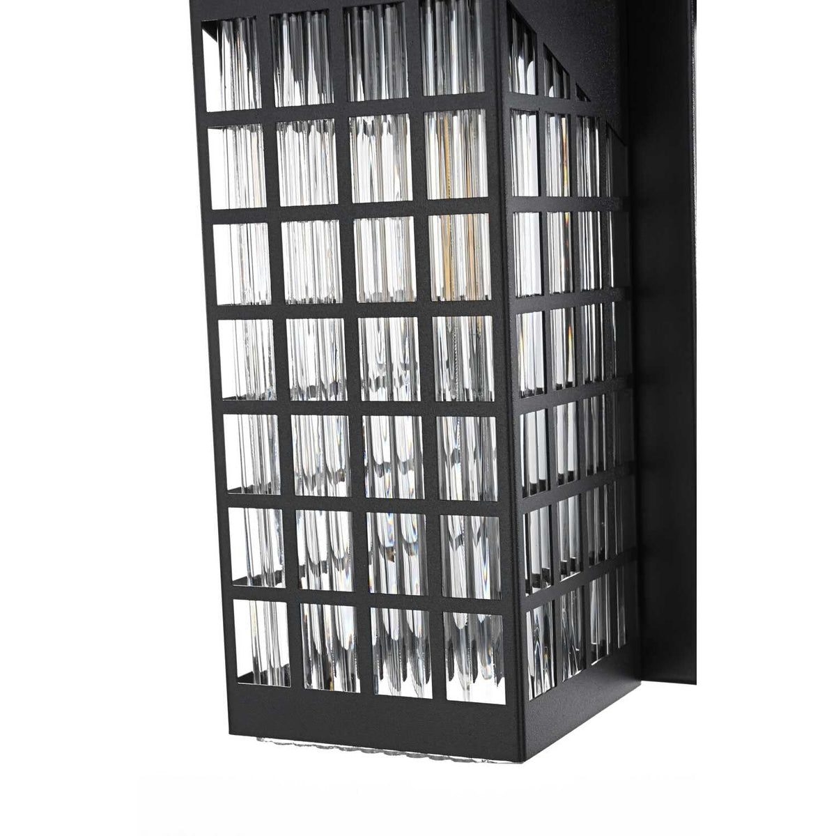 Palmer One Light Outdoor Wall Sconce Black by Lighting Design – Iron, Black